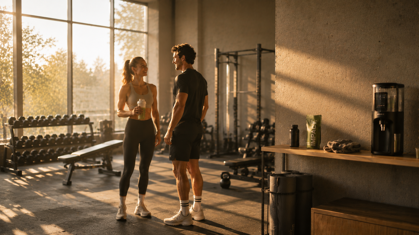 Fitness scene with BASE LAYER